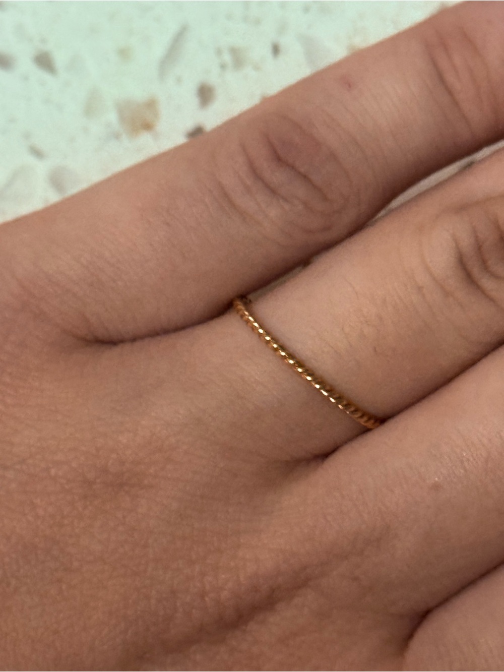 Gorjana Twisted Mini Gold Stack Ring